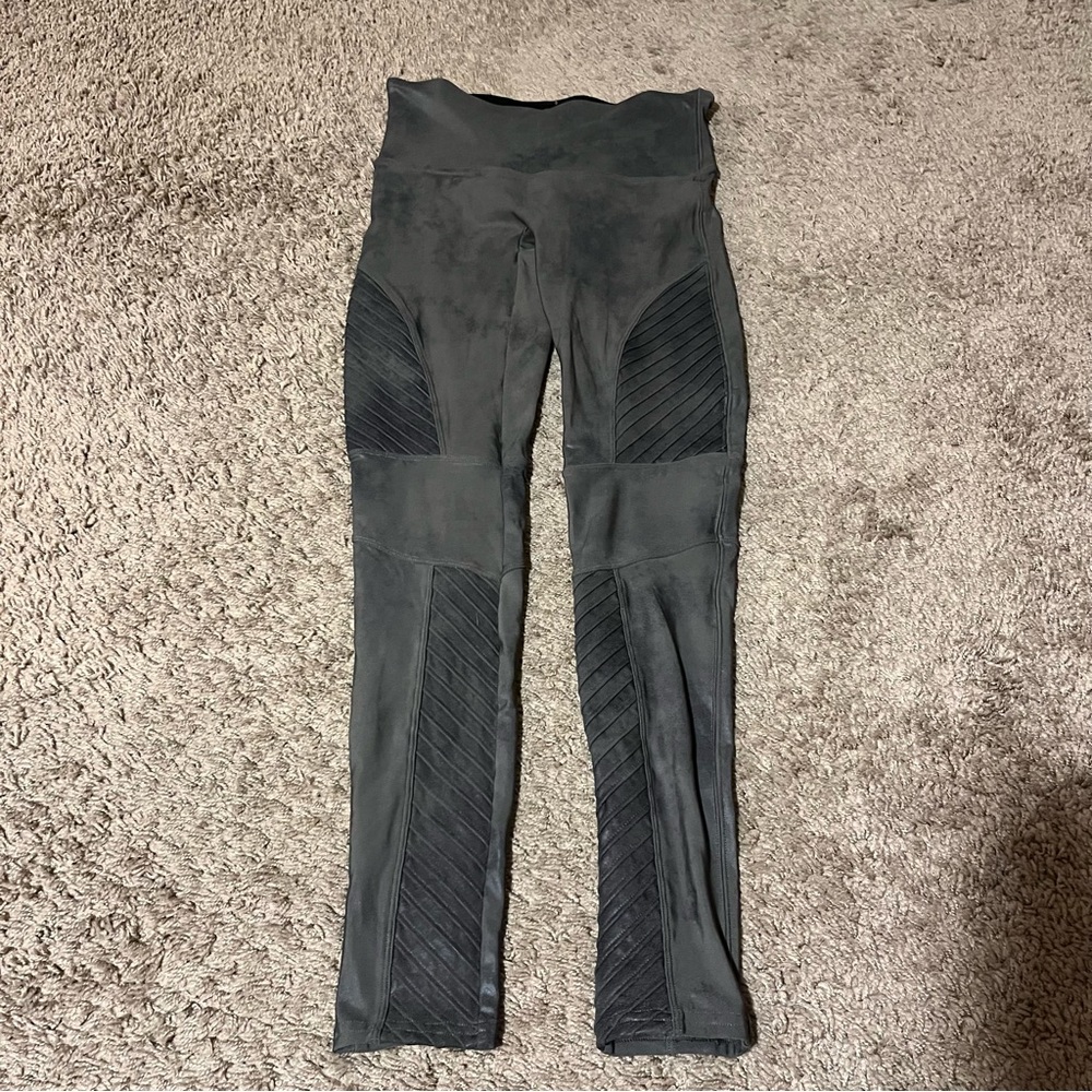 Spanx faux leather Moto tight size m
